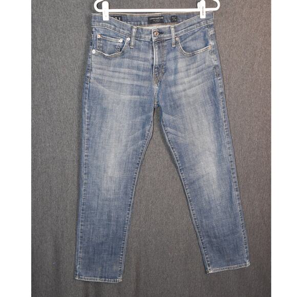 Lucky Brand Men's 32x30 221 Straight Distressed Light Wash Western Denim Jeans - Picture 1 of 10